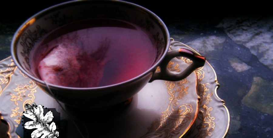 Proeverij paarse thee